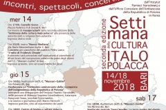 Programma della Settimana della Cultura Italo Poloacca